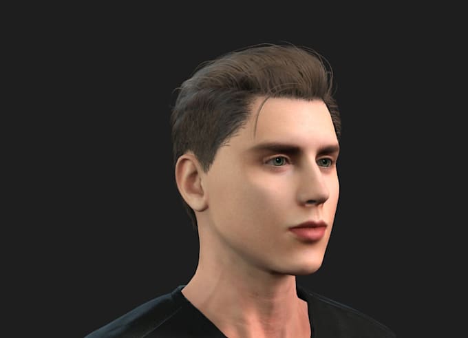 fix human image 3d model, realistic game character, daz3d, elf model, game asset