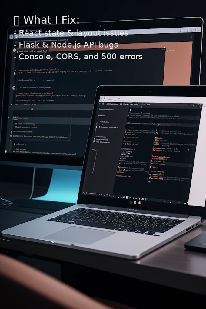 fix javascript, react, or python bugs in your app