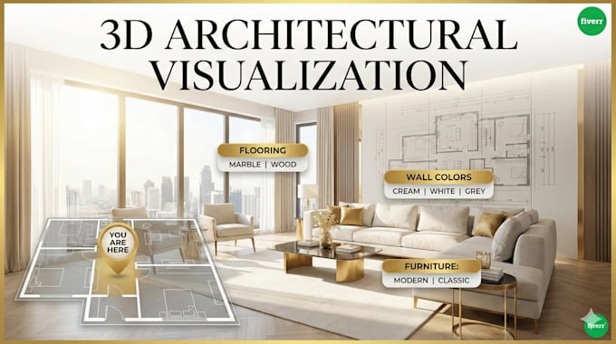 create immersive 3d architectural walkthrough for real estate with configurator