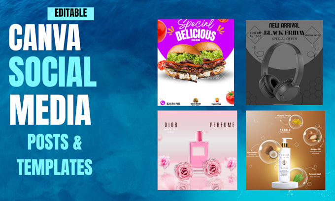 design pro canva templates for social media ads, posts