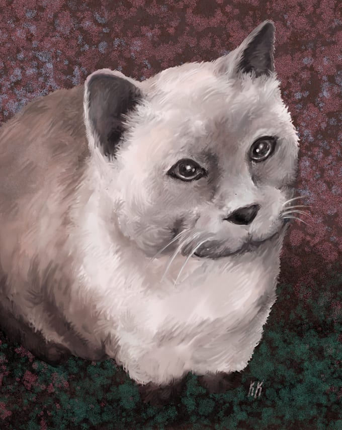 paint a digital portrait of your pet