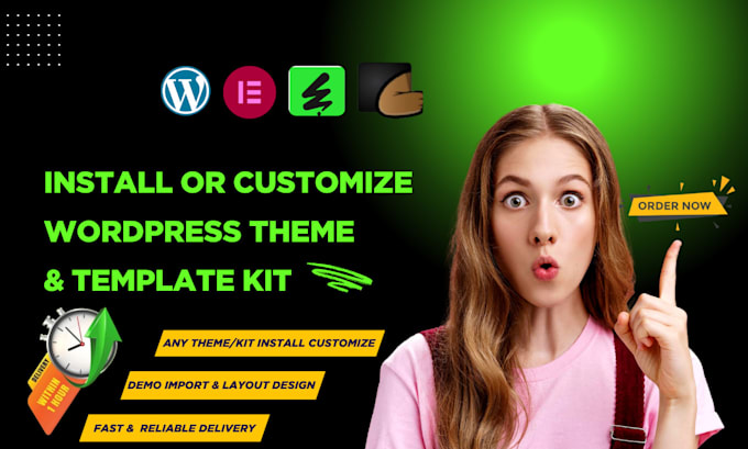 install customize envato, themeforest template kit, wordpress theme, demo import