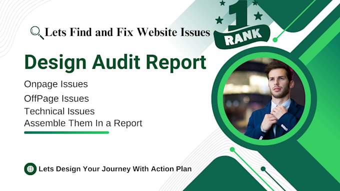 prepare an audit report, identify SEO issues, and provide an action plan