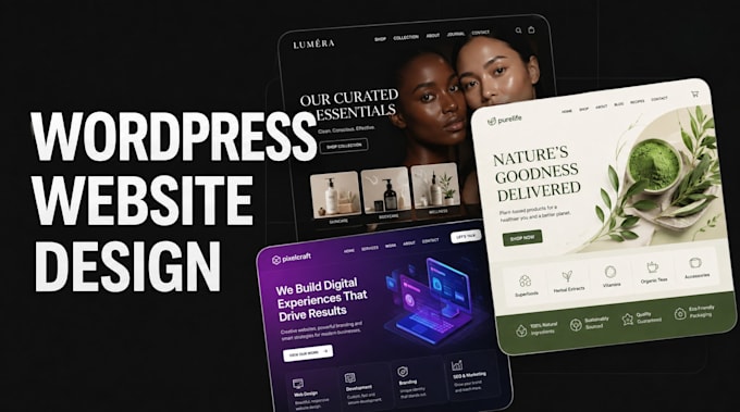 design a responsive elementor wordpress website for small business