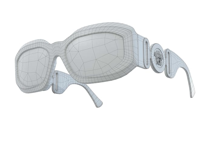 create sunglasses 3d and cad technical drawing