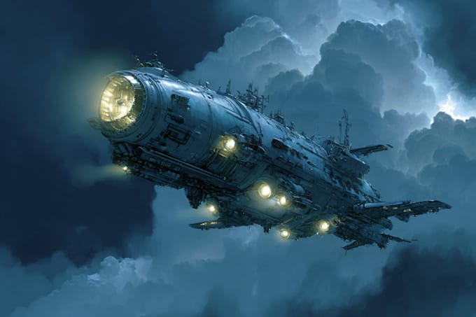 draw sci fi illustration and sci fi art