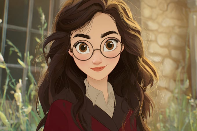 draw you a beautiful harry potter disney portrait
