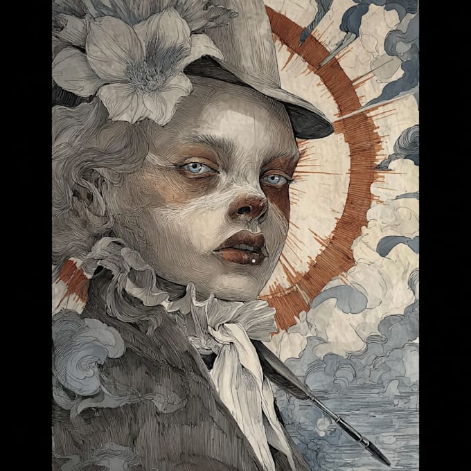 realistic watercolor portrait art