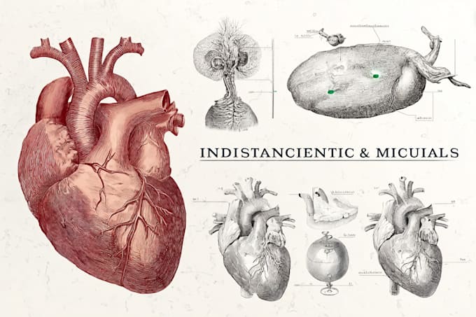 draw anatomy and medical vector illustration
