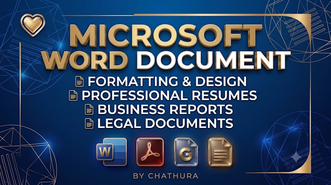 professionally format and design your ms word documents