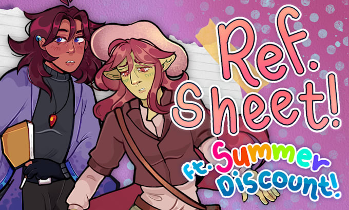 draw your character reference sheet