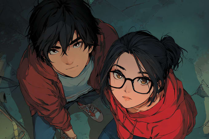 draw manga comic webtoon anime story for you