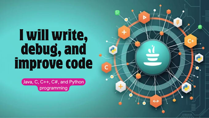 write, debug,  code in java, c, cpp, and python