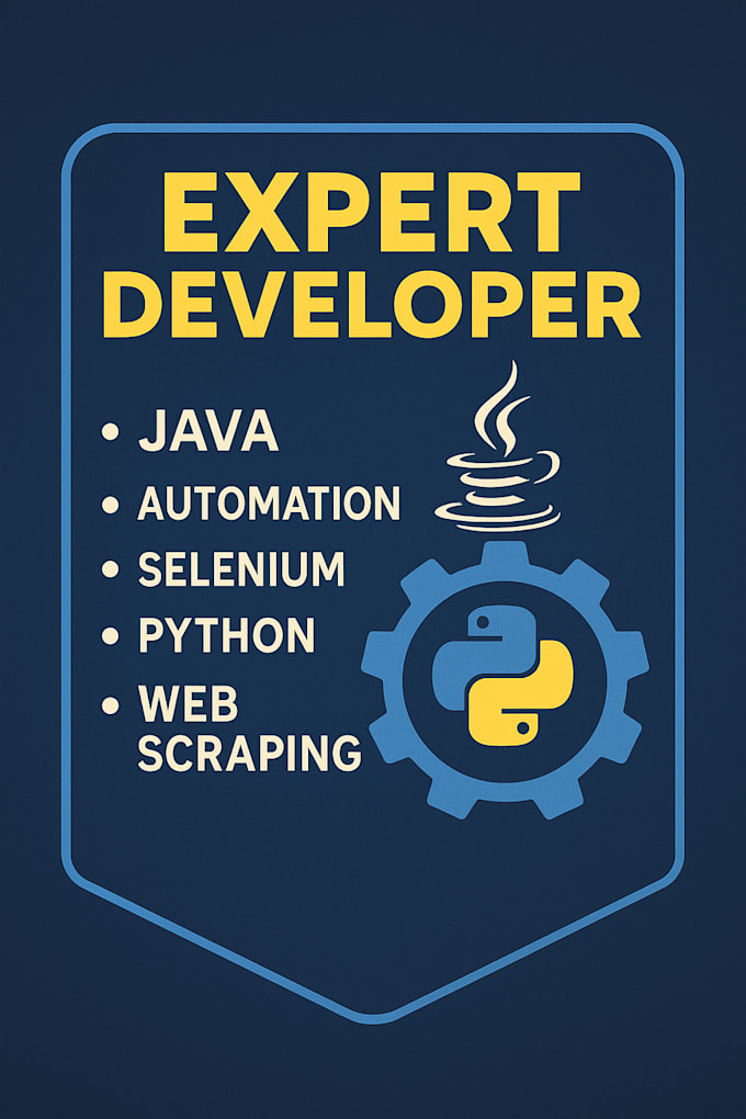 do any task for backend and automation test, python api, data scraper