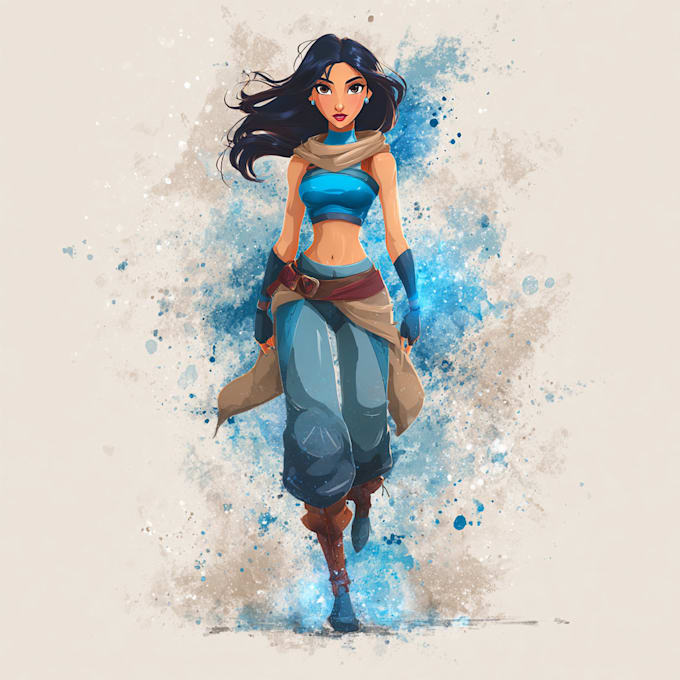 made a professional disney cartoon character