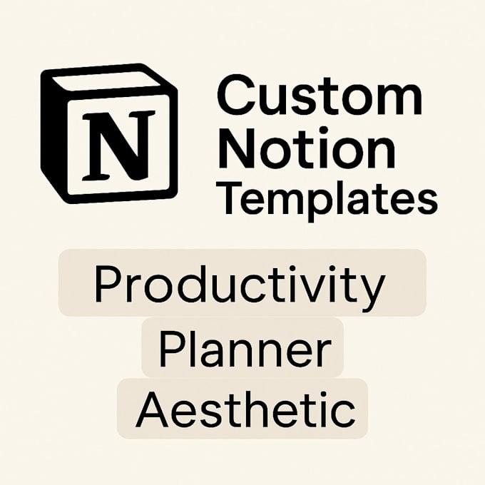 create a custom notion template for productivity or business