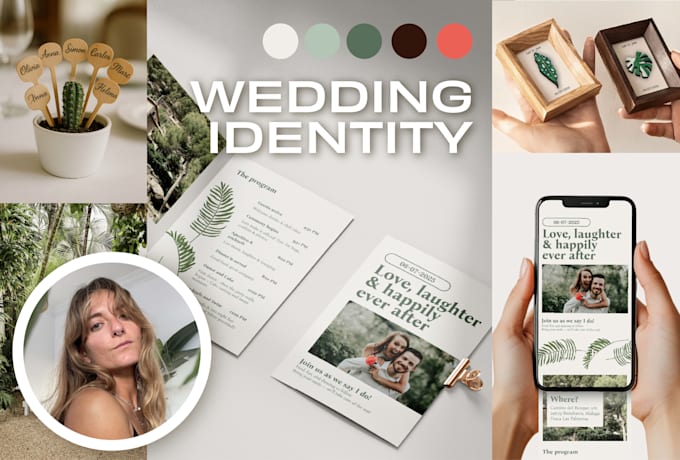 bring your wedding vision to life with custom graphic design