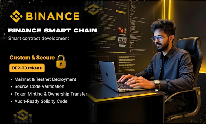 develop custom, secure binance smart chain bep20 smart contracts