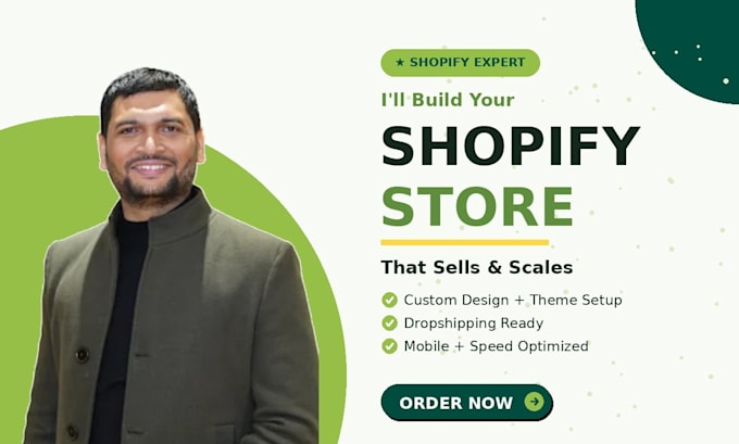 build, design, redesign shopify store, shopify website