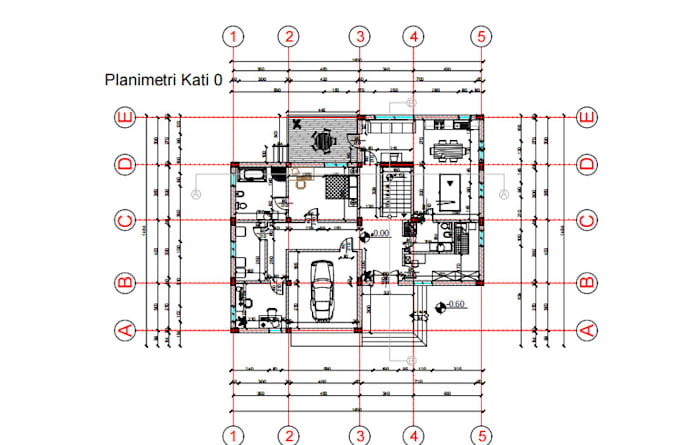 draw professional 2d architectural floor plans in autocad or revit