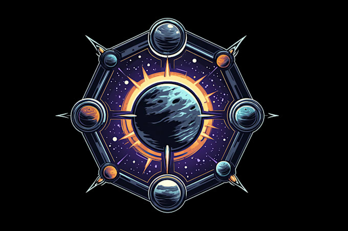 draw fantasy, rpg, mmorpg, sci fi game logo