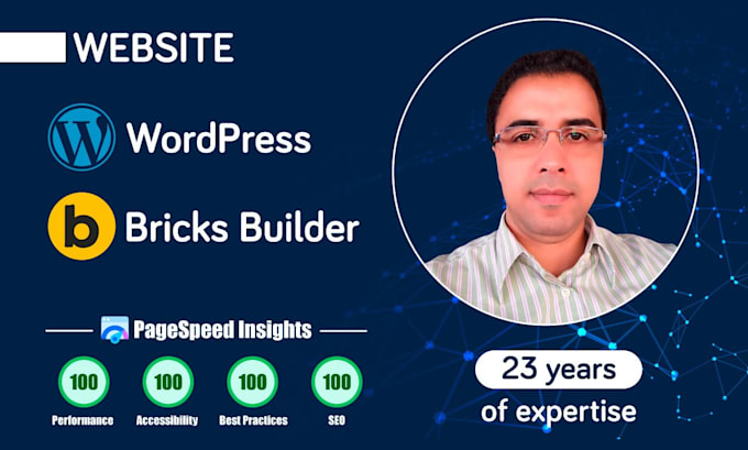 build a full wordpress site using new 23y exp formula to score 100 on pagespeed