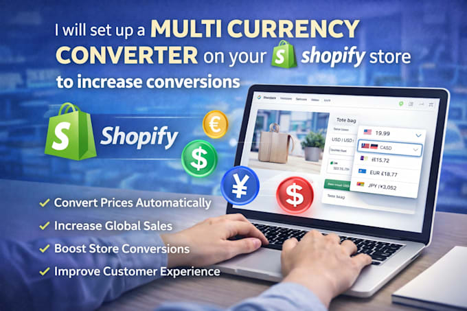 set up multi currency converter on your shopify store to increase conversions