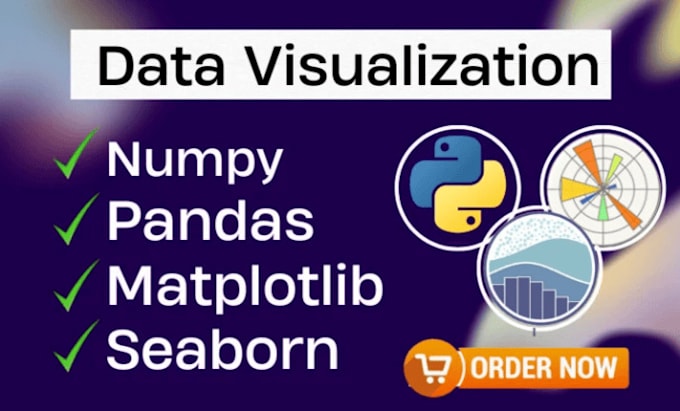 do data visualization using python, matplotlib and seaborn