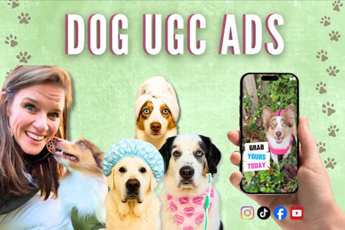 create ugc pet ads for tiktok, facebook, or instagram