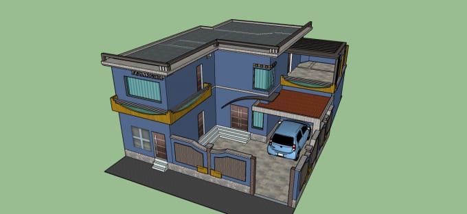 create 3d model and rendering with sketchup