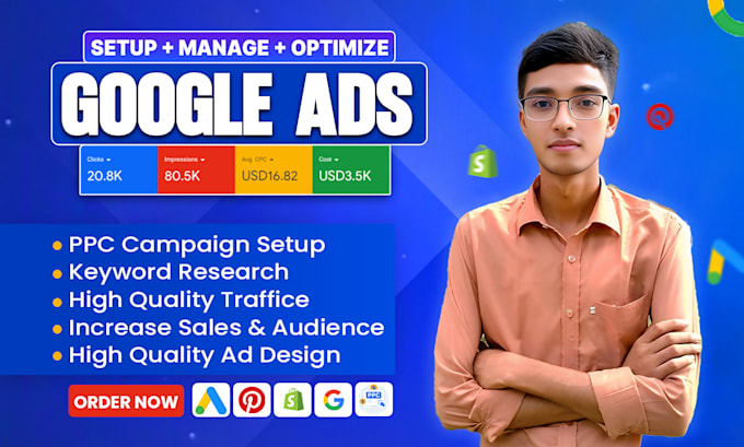 setup, manage, and optimize your google ads, adwords, PPC and adsense campaigns