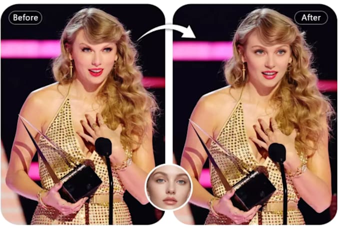 Create ai face swaps for photos and character by Pottelisowmya | Fiverr