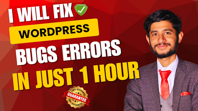 fix repair wordpress errors bugs database issues and speed problems in 24 hours