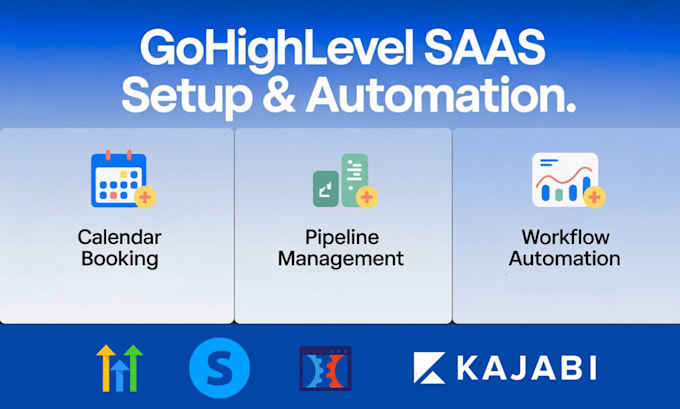 setup gohighlevel saas calendar booking pipeline management workflow automation
