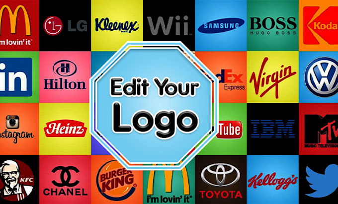 recolor, change text, vectorize, make transparent logo