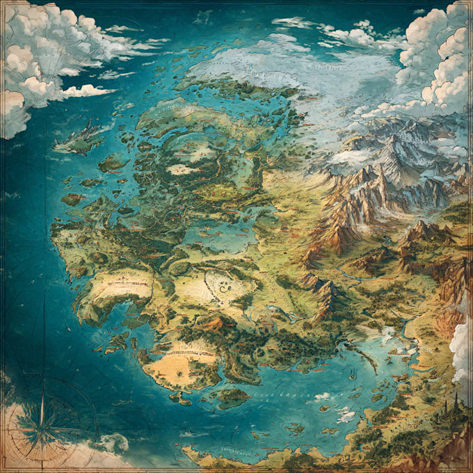 do your unique fantasy battle map