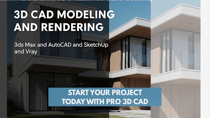 create detailed 3d models in 3ds max and autocad