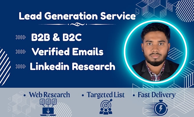 provide b2b lead generation with email, linkedin, and company data