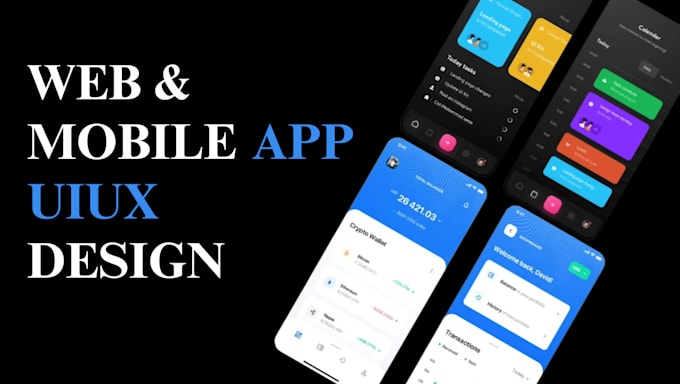 Do mobile app web app website ui ux design in figma by Samdevv1 | Fiverr