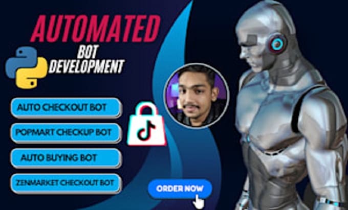 develop tiktok popmart bot tiktok live bot, auto checkout bot, auto buyiing