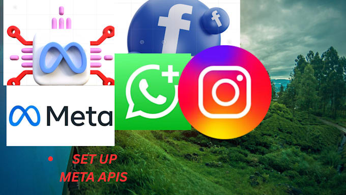 set up facebook, instagram, whatsapp and meta graph API for you