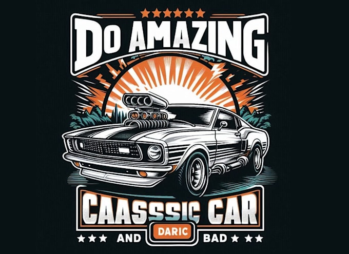 do amazing t shirt classic car print logo