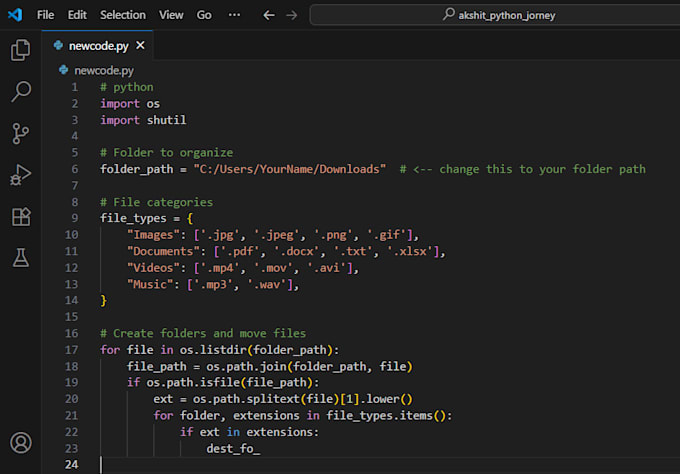 write a python script for automation and data processing