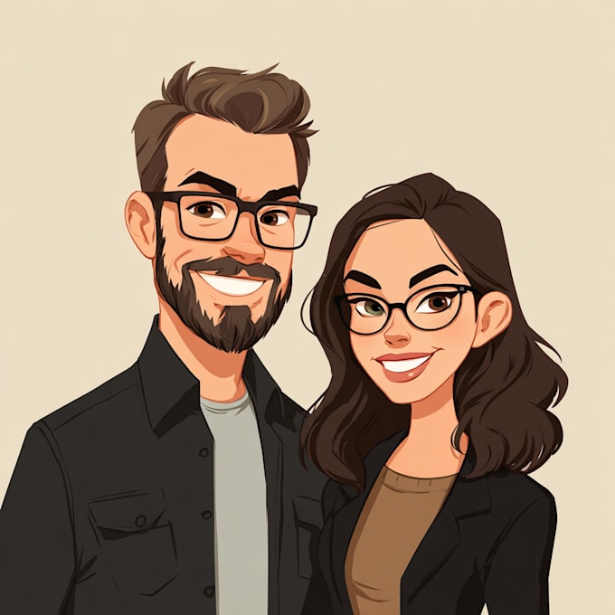 cartoonize your couple portrait