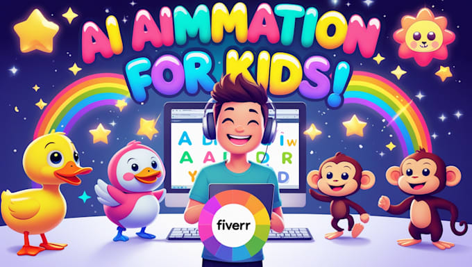 do ai video art, ai animation story and 3d cartoon videos