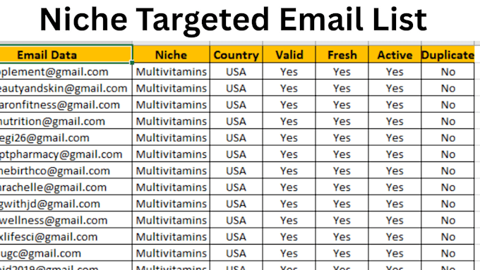 Build a verified niche targeted email list for your business by Email ...