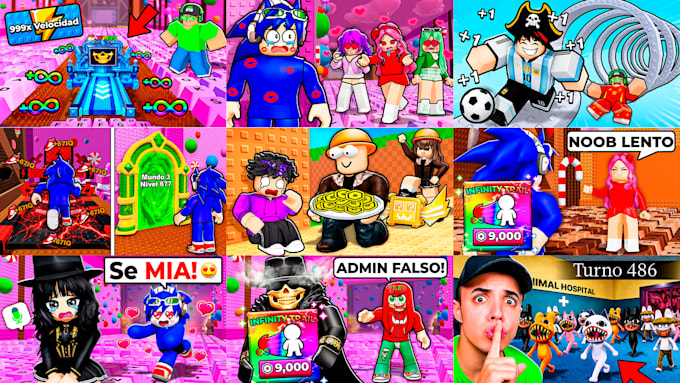 minecraft and roblox thumbnails
