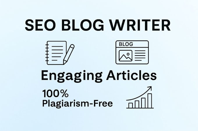 write high quality blog posts and SEO articles