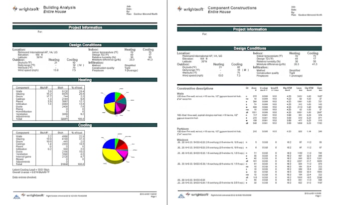 do electrical, plumbing, mep, hvac manual j d and s acca load calculation stamp