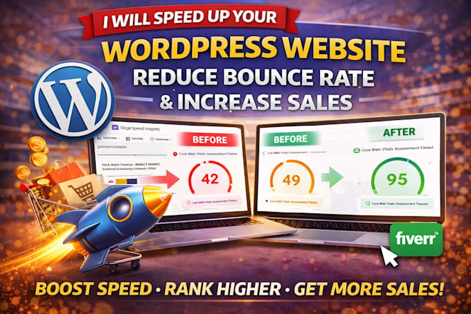speed up your wordpress website to reduce bounce rate and increase sales